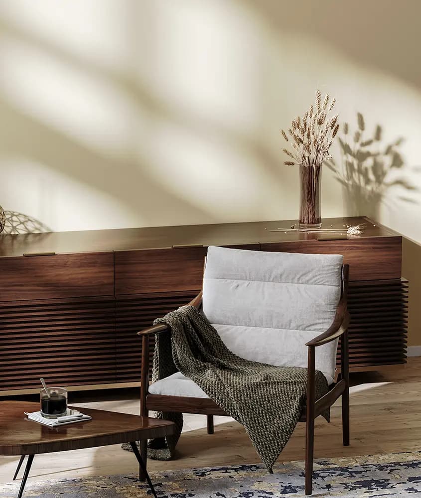 Compact reading armchair, Custom wooden furniture, Custom made furniture, Luxury custom furnishings, Personalized furniture design