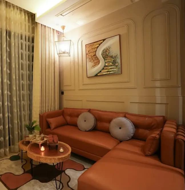 Designer corner sofa